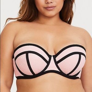 torrid Intimates & Sleepwear - TORRID LACE PINK 46DD BRA STRAPLESS CONVERTABLE torrid Intimates & Sleepwear - TORRID LACE PINK 46DD BRA STRAPLESS CONVERTABLE